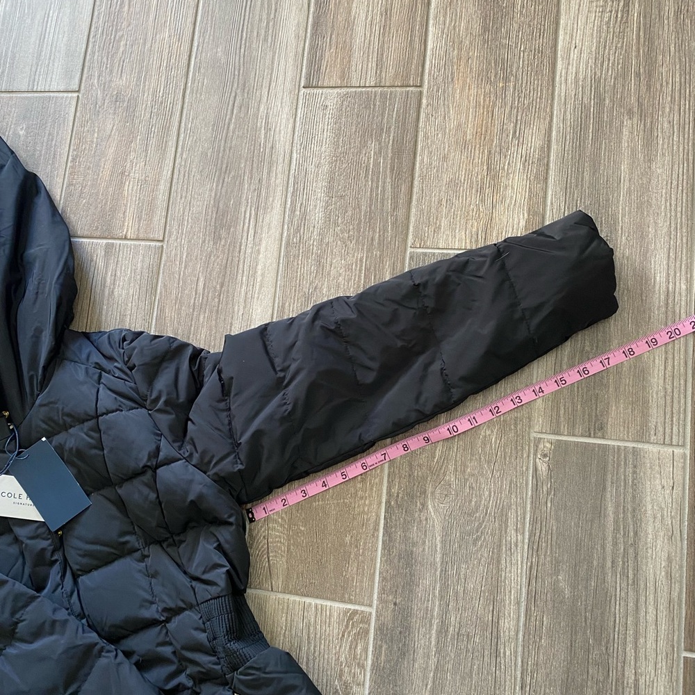 Cole Haan Signature Hooded Down and Feather Jacket - Picture 6 of 15